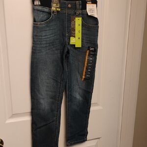 Lee Blue Denim Classic Jeans with Straight Leg